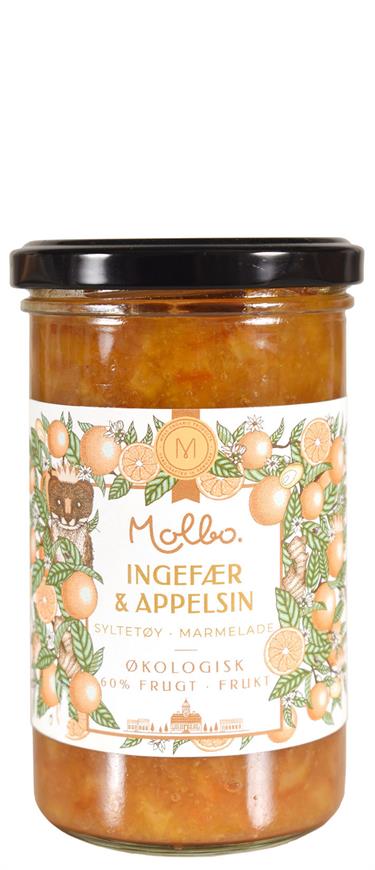 Appelsin & Ingefærmarmelade, 290 g. ØKo